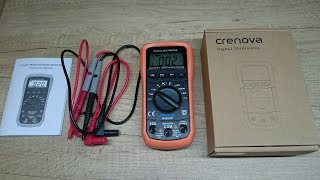 How to use digital Multimeter IEC610101 Crenova MS8233D unboxing review [upl. by Edee]