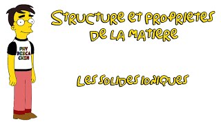 1ere  Structure et propriétés de la matière  Les solides ioniques [upl. by Chavez]