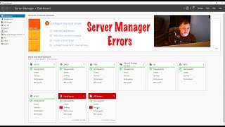 Windows Server Dashboard Errors [upl. by Sinned511]