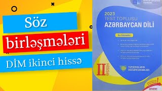 DİMin test toplusundan söz birləşmələri Yeni test toplusu [upl. by Arihsat929]