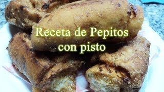 Cómo hacer Panecillos fritos rellenos de pisto [upl. by Anilesor960]