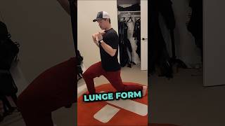 ☝️Use This Tip To Correct Your Lunge Form For Better Results Today 🏋️‍♂️ [upl. by Corydon]