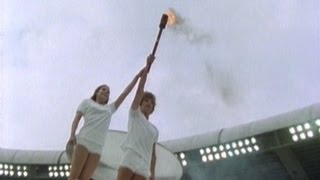 Olympic Flame Is Lit  Opening Ceremony  Montreal 1976 Olympics [upl. by Ax]