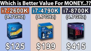 i7 8700K 47GHz vs i7 4790K 47GHz vs i7 2600K 47GHz  is it worth to Upgrade [upl. by Anwadal]