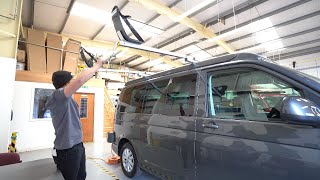 KariTek Easy Load Roof Rack for kayaks amp canoes  Fitted on a VW T61 [upl. by Piggy]