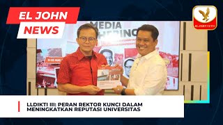 LLDikti III Peran Rektor Kunci dalam Meningkatkan Reputasi Universitas [upl. by Ahsinrat111]