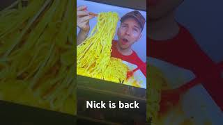 Two step ahead Nick is back nick nickavocado mukbang youtuber nickocadoavocado twostepsahead [upl. by Zinn]