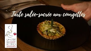 LA TARTE SALEESUCREE AUX COURGETTES par Géraldine Portoles [upl. by Oneil]