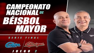 Colón vs Chiriquí  Juego 2 de la Serie Final del Béisbol Mayor 2024 [upl. by Yetnom990]