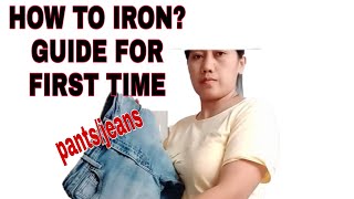 Ironing jeanspants step by steptips for the first timeriron ironing pants how toiron [upl. by Alad]