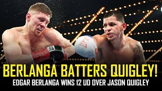 Edgar Berlanga DROPS Jason Quigley 4 TIMES Post Fight Review NO FOOTAGE [upl. by Aitenev]