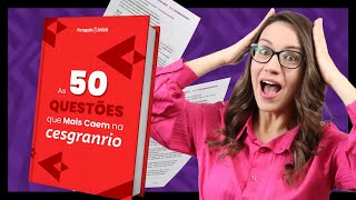 🔴 CESGRANRIO  As 50 Questões que Mais Caem na Cesgranrio Apostila de Língua Portuguesa [upl. by Broddy]