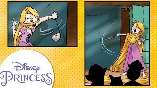 Disney Comics In Motion  Disney Princess  Rapunzel “One Woman and Pet Show” [upl. by Sherrill]