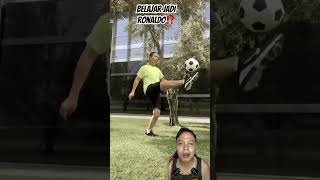 BELAJAR JADI RONALDO⁉️ football funny worldcup mbappe soccer comedy marshmallow [upl. by Airotnahs]