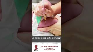 Injectia intramusculara  IM   curs video shorts nursery asistente [upl. by Gnart]