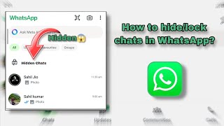 quotHow to Hide WhatsApp Chats Like a Pro  Simple Privacy Trickquot [upl. by Carleton]