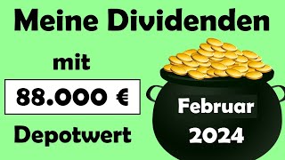 So viel Dividende zahlt mein 88000 € Depot im Februar 2024  Dividendenstrategie [upl. by Sidhu]