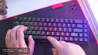 Bezprzewodowa klawiatura mechaniczna 65 na switchach Gateron  MODECOM Volcano Lanparty RGB BT [upl. by Brena]