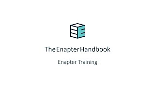 Enapter Training  The Enapter Handbook Feb 20222 [upl. by Eiramenna]