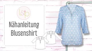 Nähanleitung lillesol Blusenshirt  für Jersey und Webware nähen [upl. by Aikimat]