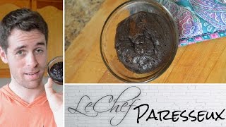 Flourless Chocolate Cake for 2 Gluten Free and Vegetarian Le Chef Paresseux Ep 22 CC [upl. by Rudolfo543]