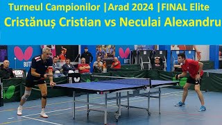 Neculai Alexandru vs Cristanus Cristian Final Elite TC Arad 2024 [upl. by Veronike382]