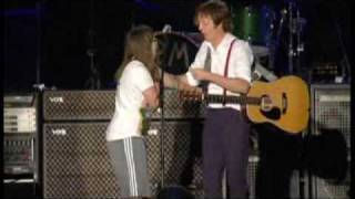 Paul McCartney and lucky fan at Halifax 2009 [upl. by Gnanmas]