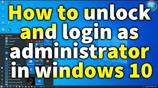 How to login as administrator in latest windows 10 [upl. by Nirag]