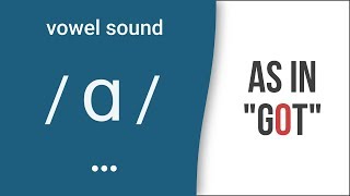 Vowel Sound  ɑ  as in quotgotquot American English Pronunciation [upl. by Uhthna82]