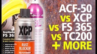 Best corrosion protectant PART 1 ACF50 vs XCP vs WD40 vs SDoc vs FS 365 vs ACS TC and more [upl. by Aniakudo]