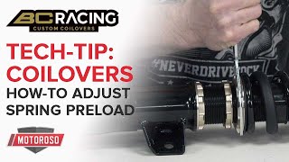 How to Adjust Spring PreLoad on BC Racing BR Series Coilovers [upl. by Beverle]