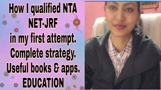 How I cleared my NTA UGC NETJRF June 2020 in First Attempt  EDUCATION [upl. by Libbey]