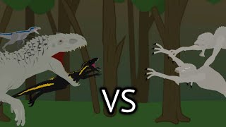 Indominus rexIndoraptor and Blue vs Future Predator  AUTO RPG Anything [upl. by Einnaoj]