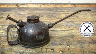 Antique Dented Oiler  Perfect Restoration [upl. by Worrad]