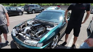 TwinTurbo LS Swapped 240sx Goes for Its First Drive [upl. by Erika485]