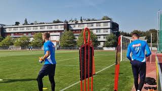 ČESKÁ REPREZENTACE Trénink fotbalové reprezentace na Strahově před zápasy Ligy národů [upl. by Novikoff232]