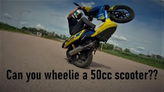 WHEELIE TUTORIAL  50cc scooters [upl. by Cristina908]