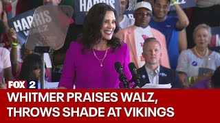 Whitmer on Walz The only governor I know who curses more than I do [upl. by Arimaj149]