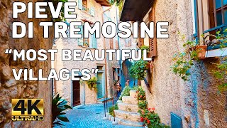 PIEVE DI TREMOSINE SUL GARDA  THE MOST BEAUTIFUL VILLAGES IN ITALY 4K [upl. by Oirasan440]