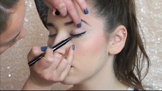 How To Do Winged Eye Liner On Someone Else PRO TIPS [upl. by Ettessil]