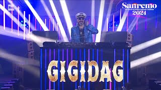 Sanremo 2024  Il dj set di Gigi DAgostino [upl. by Baler637]