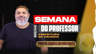 SEMANA DO PROFESSOR EFETIVO  PONTOS CHAVES EM PORTUGUÊS  PROF EDVALDO JUNIOR [upl. by May382]