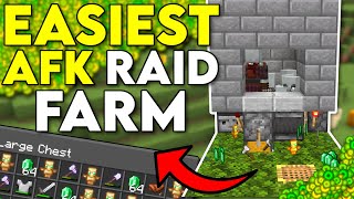 Easiest AFK Raid XP Farm Minecraft Bedrock 120 [upl. by Nysa765]