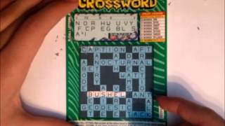 Three 3 Crossword Canadian Scratch Lottery Tickets [upl. by Haggi]