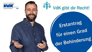 Erstantrag für einen Grad der Behinderung  VdK gibt dir Recht 2 [upl. by Uchida]