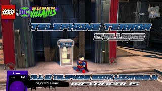 Lego DC SuperVillains Telephone Terror CHALLENGE All 10 Phone booth Locations  HTG [upl. by Suirred]