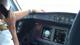 Cockpit Lufthansa Airbus A340300 landing in Shanghai [upl. by Aydin]