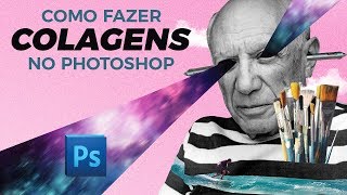 Tutorial  Como fazer colagens no Photoshop [upl. by Anatnom]