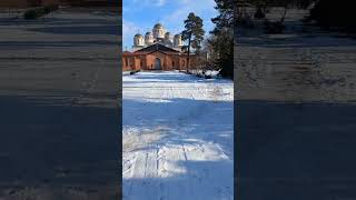 Saint Archangel Mikhail Cathedral Kyiv Ukraine 09february2023 Chernobyle Cathedral [upl. by Saibot]