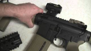 Project AR15 Part 3 New Sight Grip Stock and Muzzle Brake [upl. by Ihcehcu321]